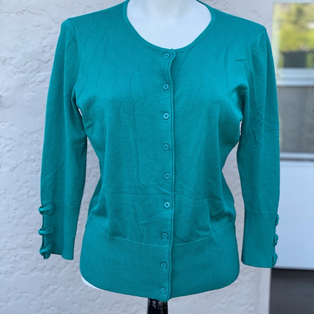 Bow sleeve sweater/cardigan